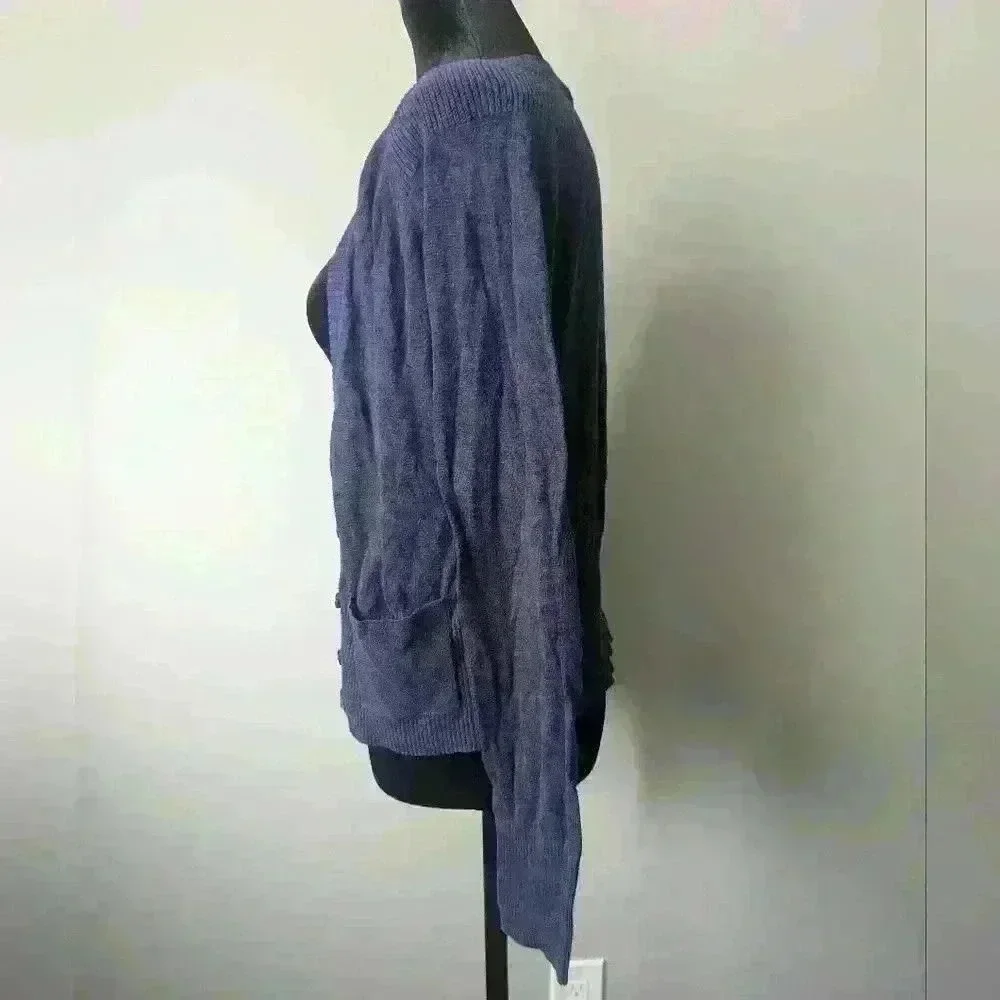 SO Cropped Blue Cardigan